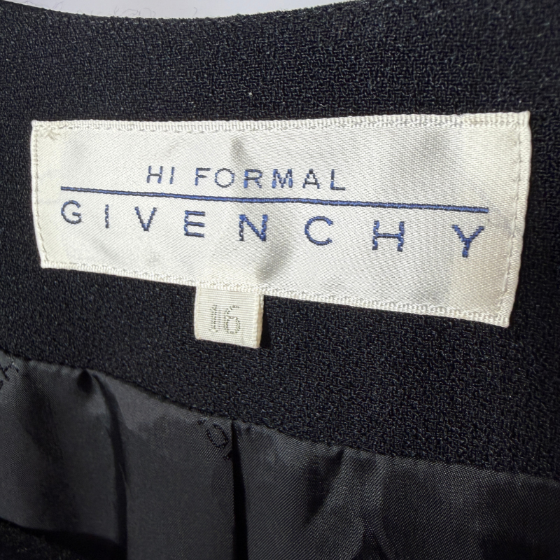 Givenchy Vintage Hi-Formal Black Cropped Soutache Jacket thumbnail