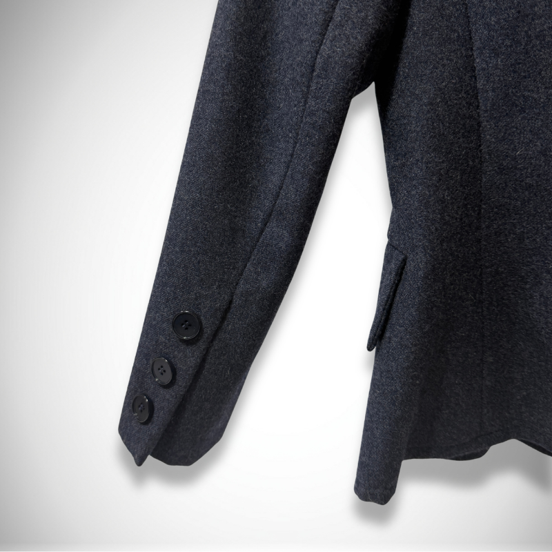 Givenchy Vintage Nouvelle Boutique Navy Wool Double-Breasted Blazer thumbnail