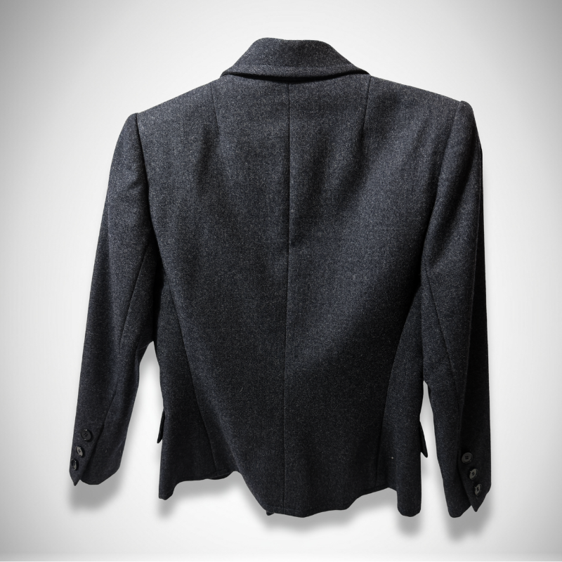 Givenchy Vintage Nouvelle Boutique Navy Wool Double-Breasted Blazer thumbnail