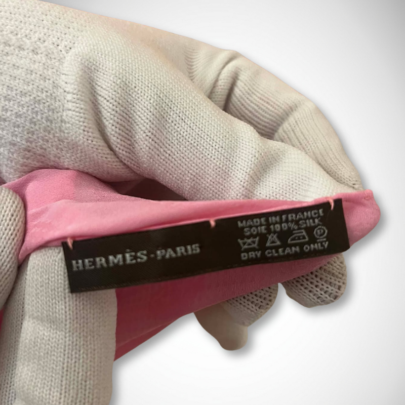 Hermès Silk Mousseline "H Logo" Jacquard Silk Scarf thumbnail