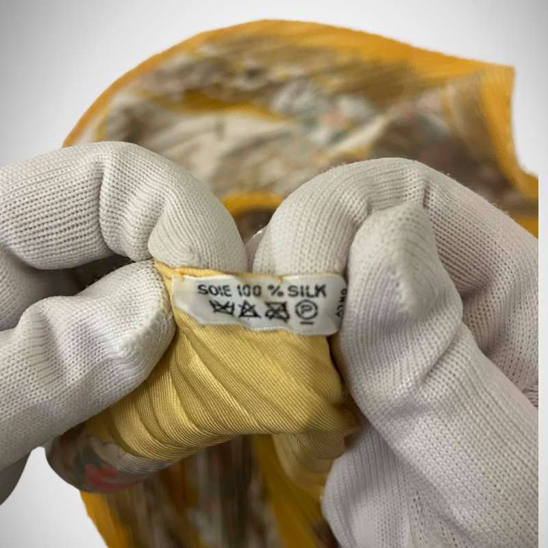 Hermès Carré 90 "Découpages" by Anne Rosat Silk Scarf thumbnail