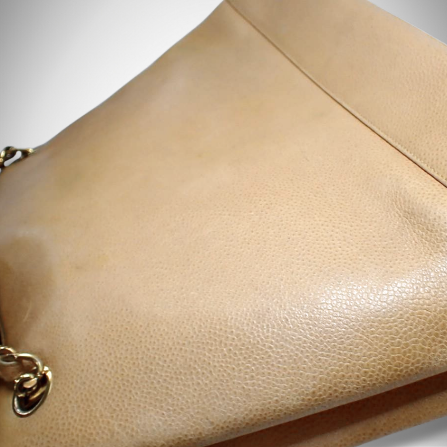 Chanel Vintage Caviar Double Zipper Tote with CC Ball Charms thumbnail