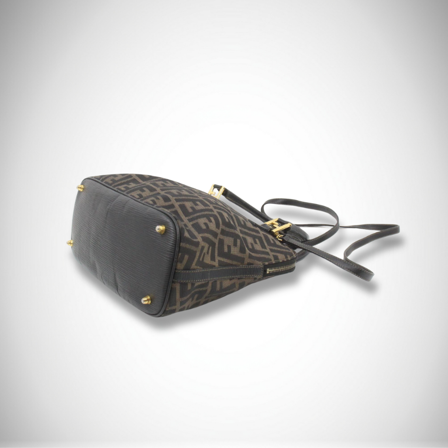 Fendi Vintage Zucca Canvas Dome Handbag thumbnail