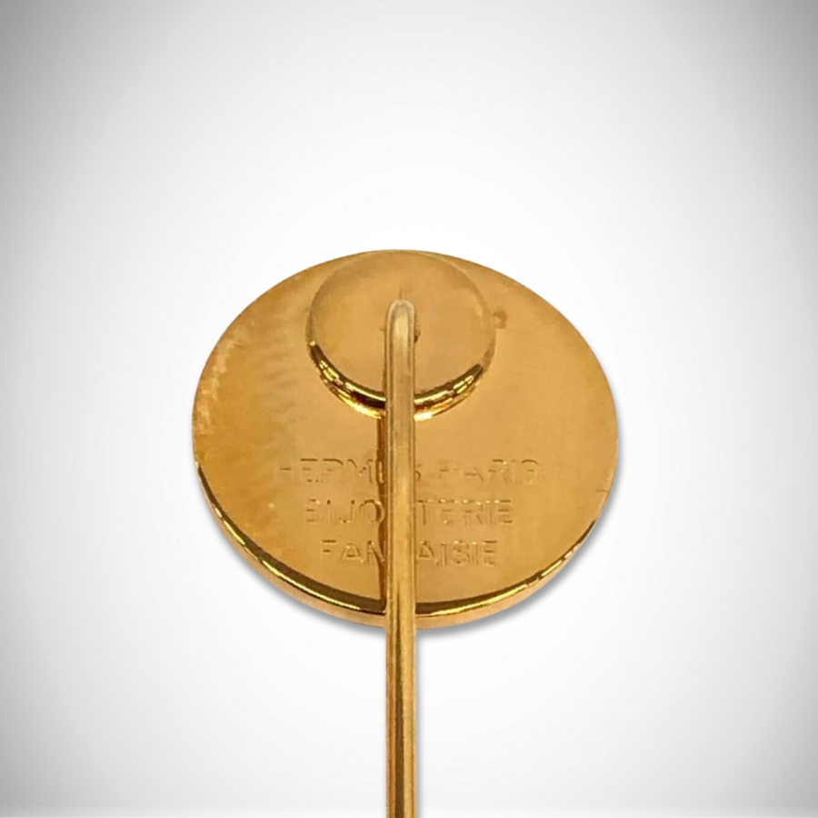Hermès Vintage Clou de Selle Button Logo Stick Pin thumbnail