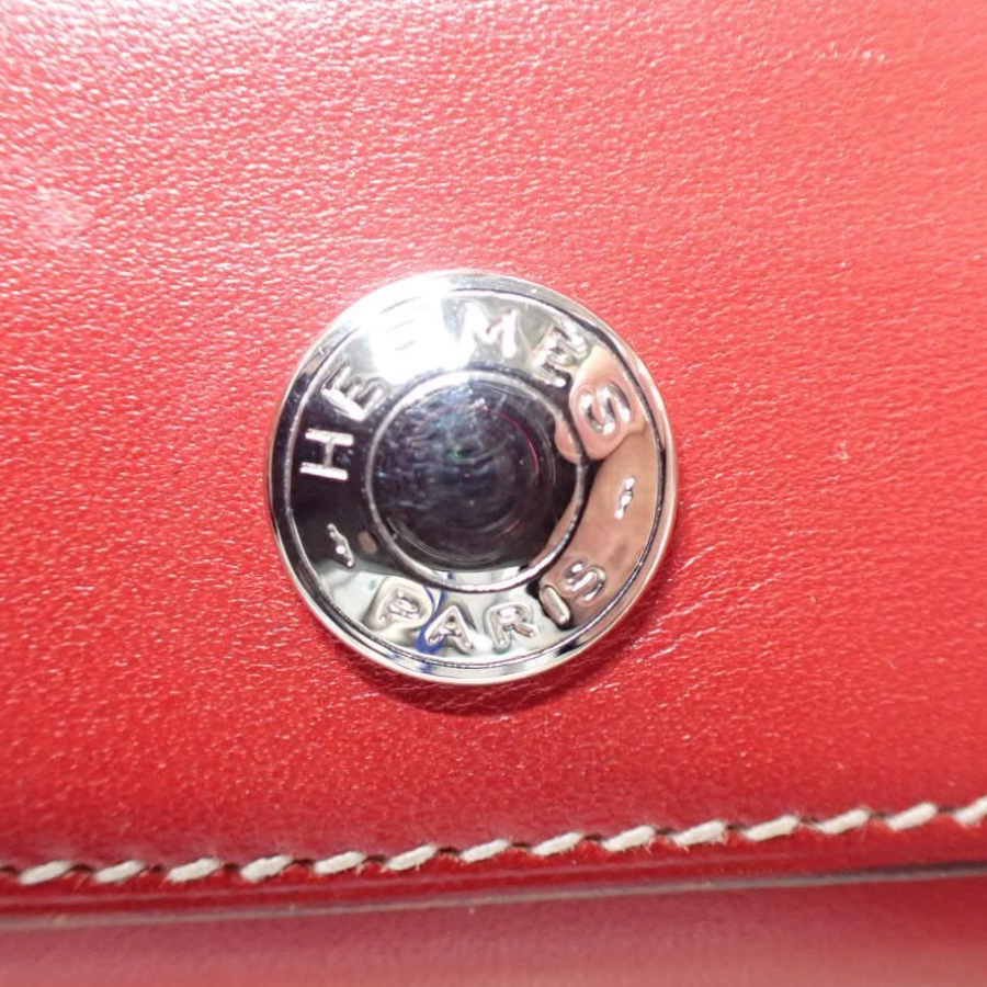 Hermès Rare Alasif (Arajif) Mini Post-it Case in Vermillion Red thumbnail