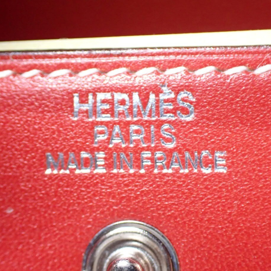 Hermès Rare Alasif (Arajif) Mini Post-it Case in Vermillion Red thumbnail