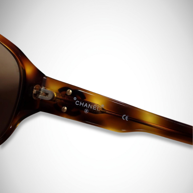 Chanel Tortoise Brown Sunglasses 01452 91235 thumbnail