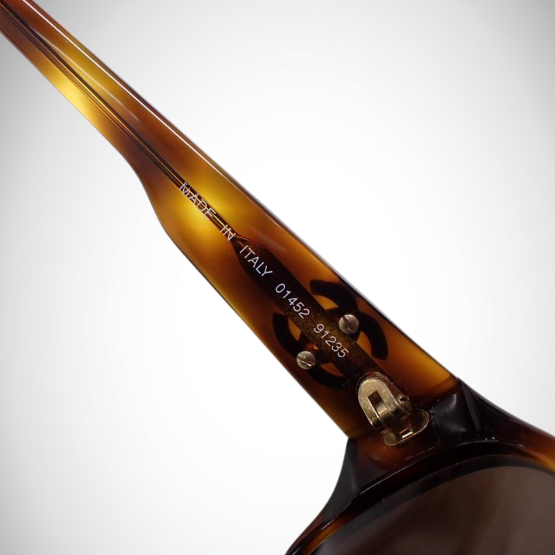 Chanel Tortoise Brown Sunglasses 01452 91235 thumbnail