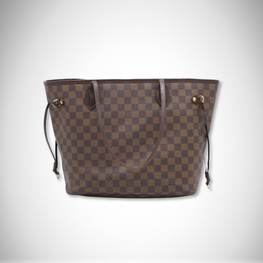 Louis Vuitton Neverfull MM Damier Ebene Tote Bag - Brown alternate view