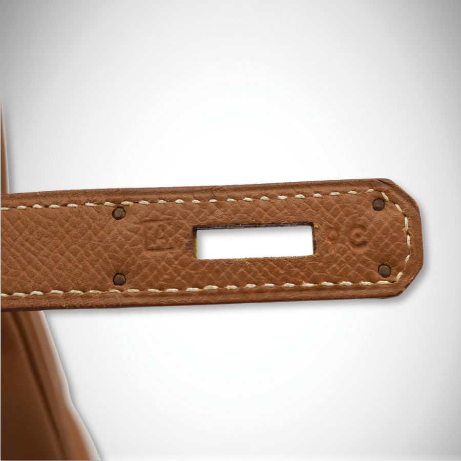 Hermès Vintage Archival Kelly 32 Retourne Gold Square A Gold Hardware thumbnail