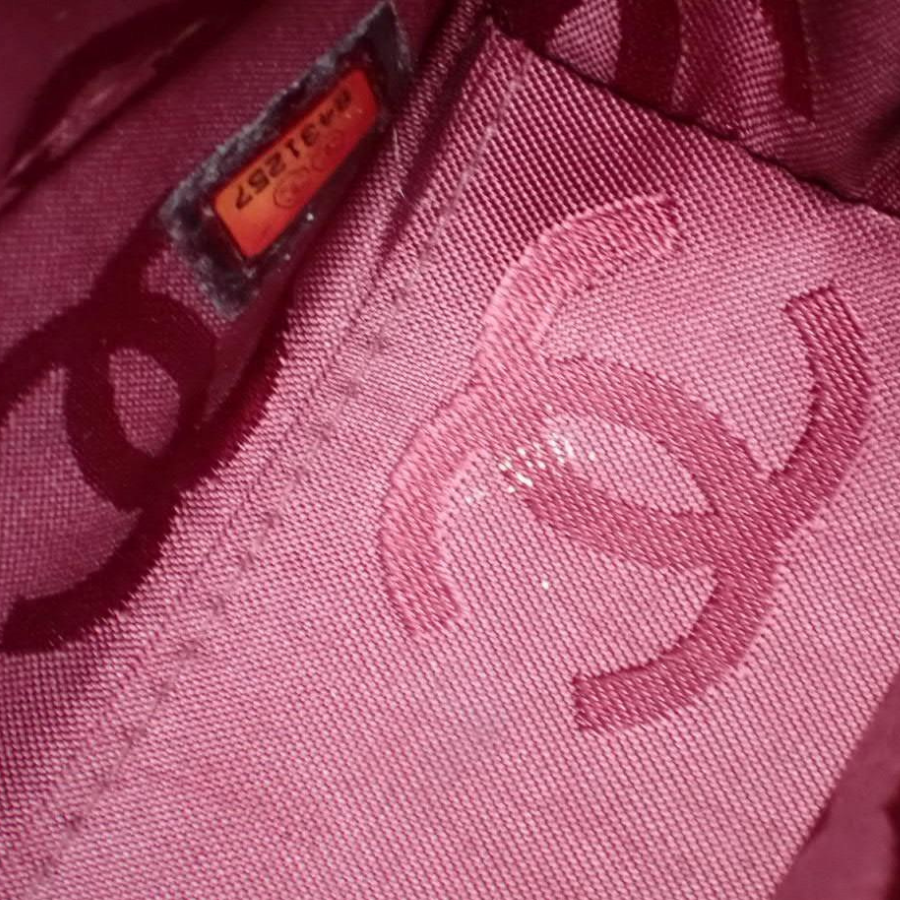 Chanel Vintage Wild Stitch Coco Mark Tote Bag in Red/Burgundy thumbnail