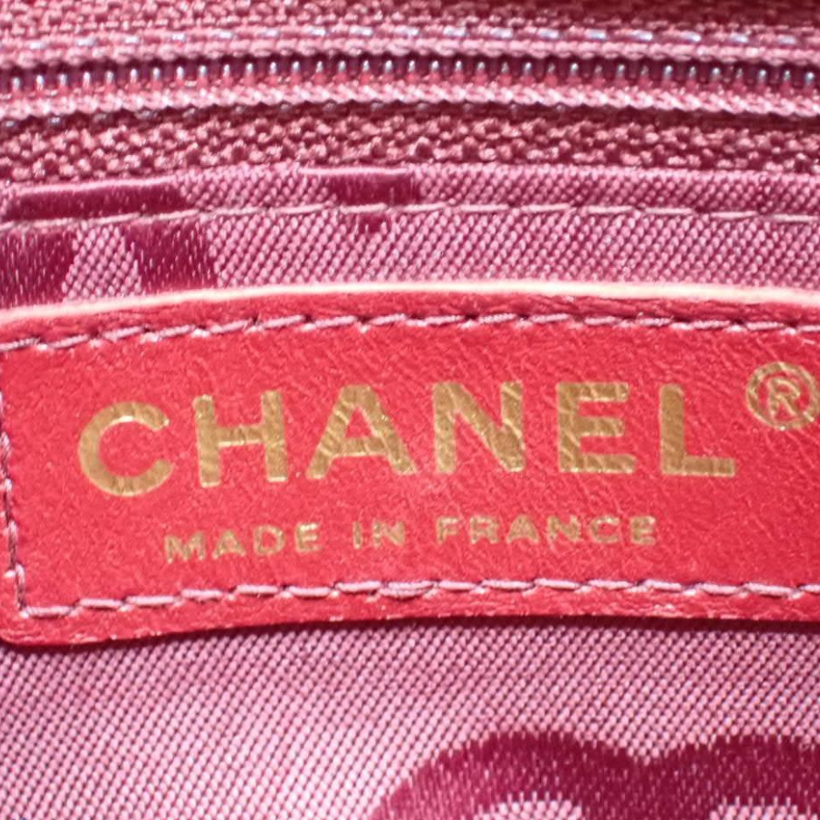 Chanel Vintage Wild Stitch Coco Mark Tote Bag in Red/Burgundy thumbnail