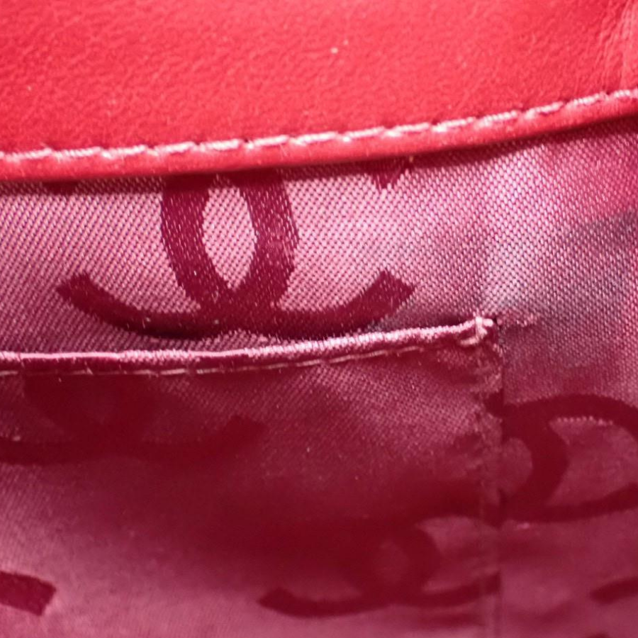 Chanel Vintage Wild Stitch Coco Mark Tote Bag in Red/Burgundy thumbnail