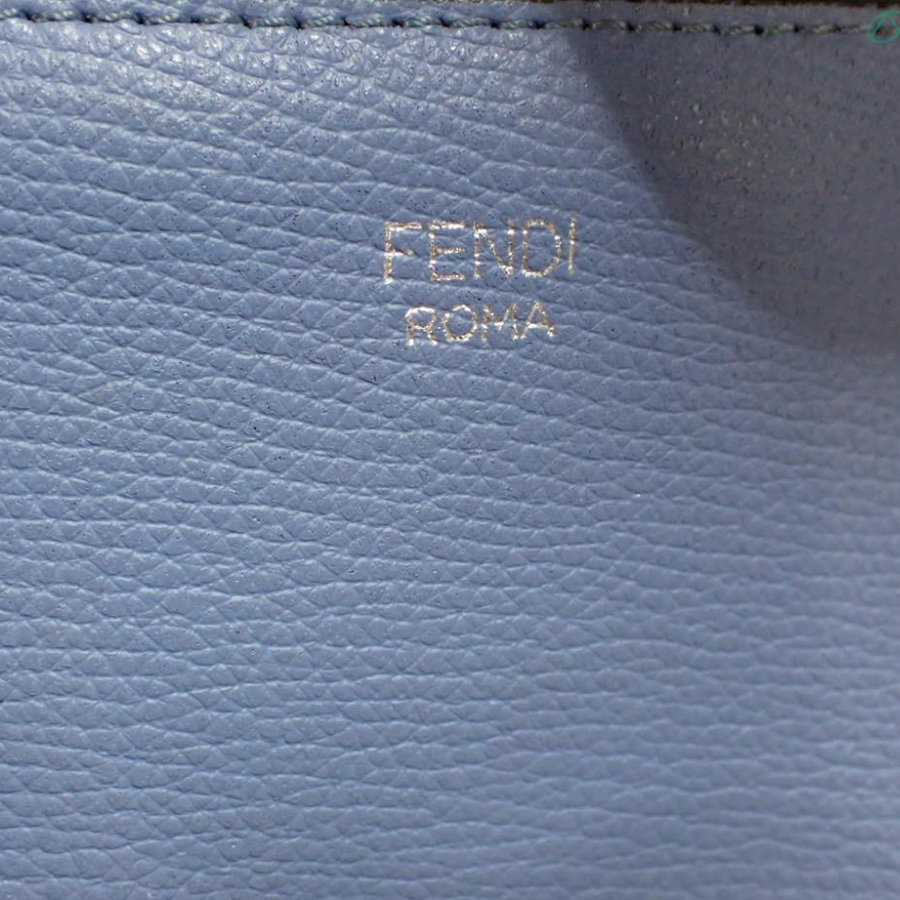 Fendi "F is Fendi" Logo Shopping Tote 8BH348 in Blue thumbnail