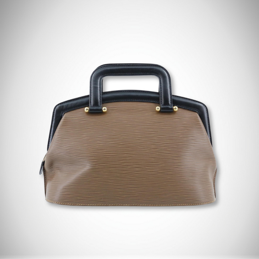 Fendi Vintage FF Logo Textured Leather Handbag alternate view