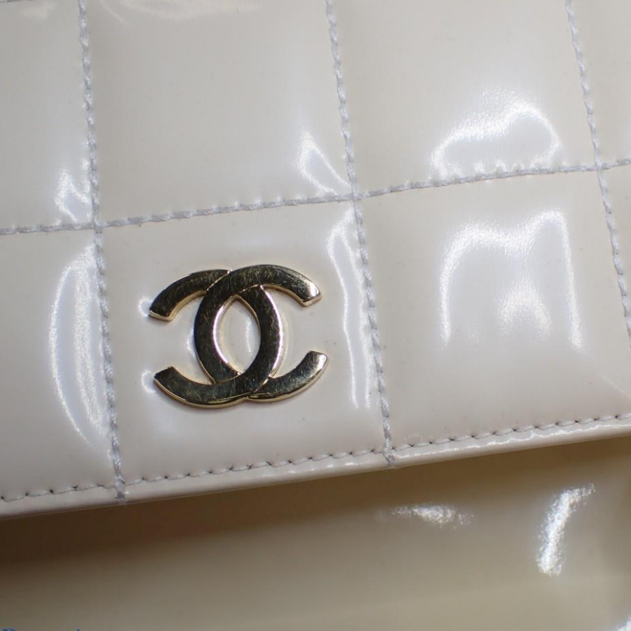 Chanel Vintage CC Coco Mark Chocolate Bar Tote Bag thumbnail