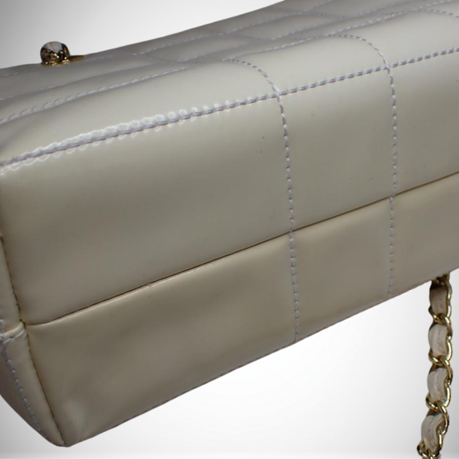 Chanel Vintage CC Coco Mark Chocolate Bar Tote Bag thumbnail