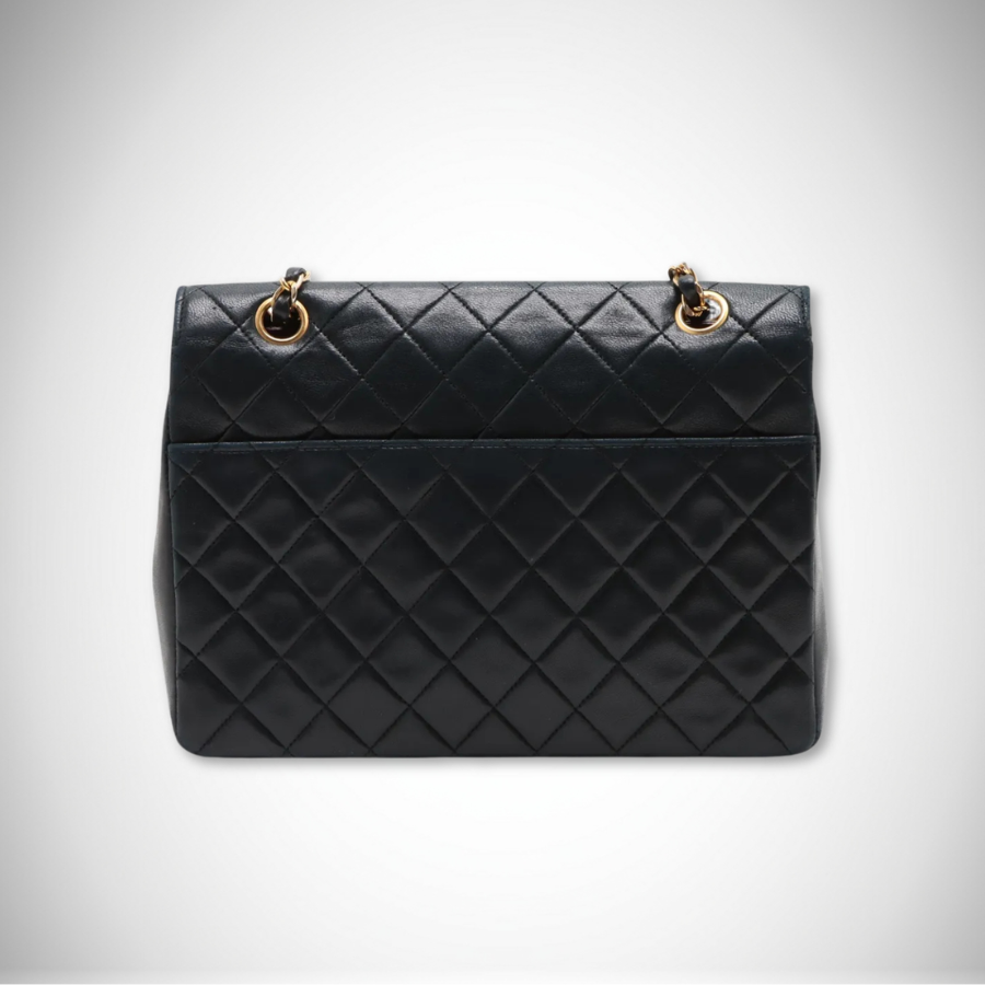 Chanel Rare Vintage Matelassé Curved Single Flap Chain Shoulder Bag alternate view