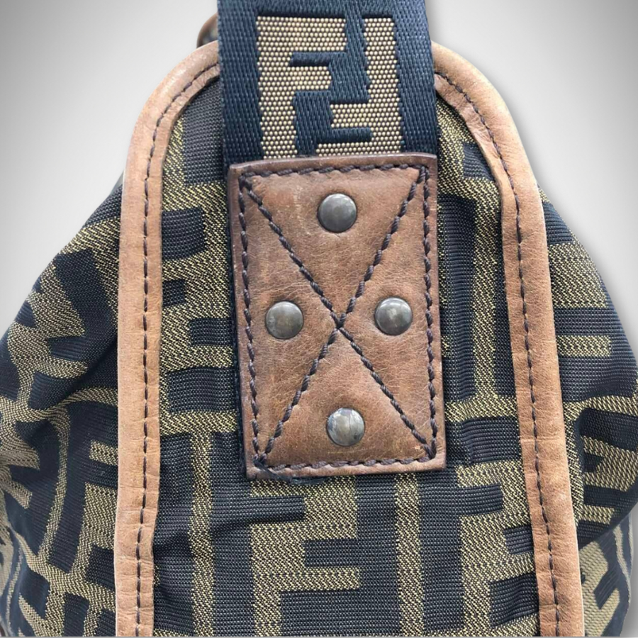 Fendi Zucca FF Canvas Messenger Bag Tobacco Brown/Black thumbnail
