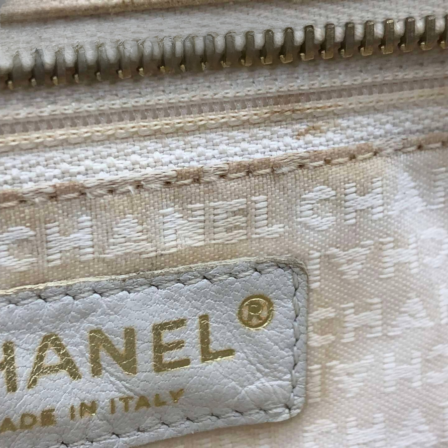 Chanel Canvas Marshmallow Coco Mark Tote Bag Soft Pink/White thumbnail