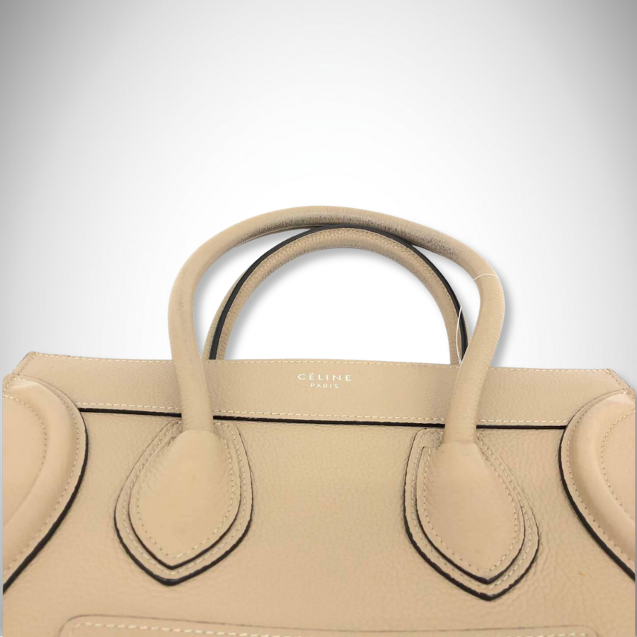 Celine Luggage Micro Shopper in Dune/Beige thumbnail