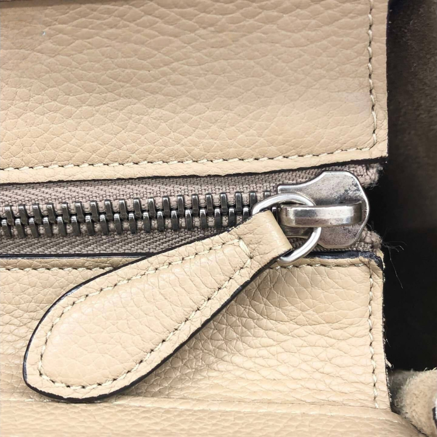 Celine Luggage Micro Shopper in Dune/Beige thumbnail