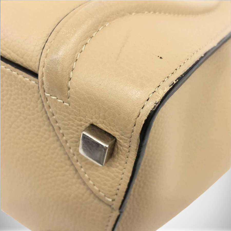 Celine Luggage Micro Shopper in Dune/Beige thumbnail