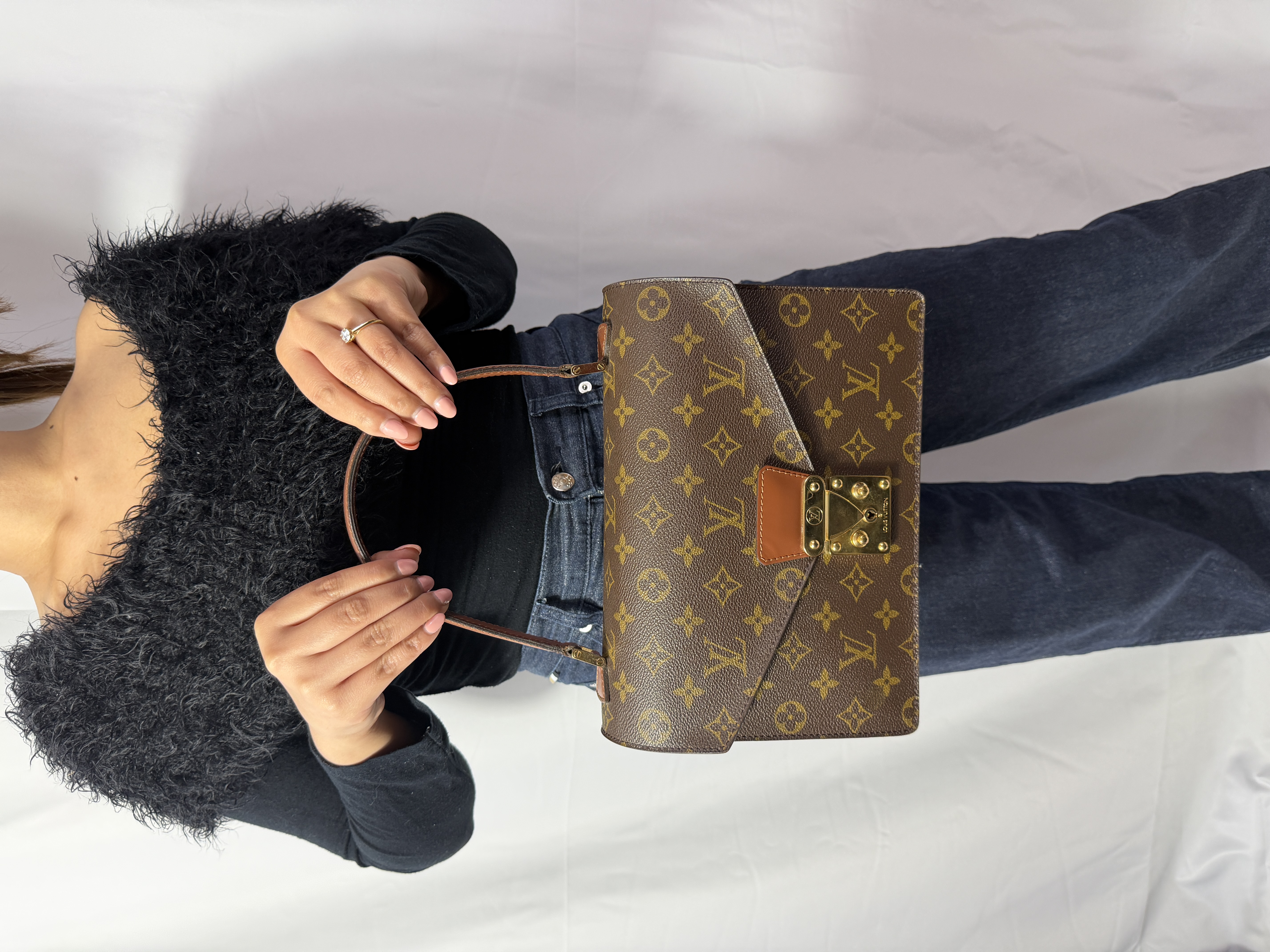 Louis Vuitton Monogram Concorde Handbag with key thumbnail
