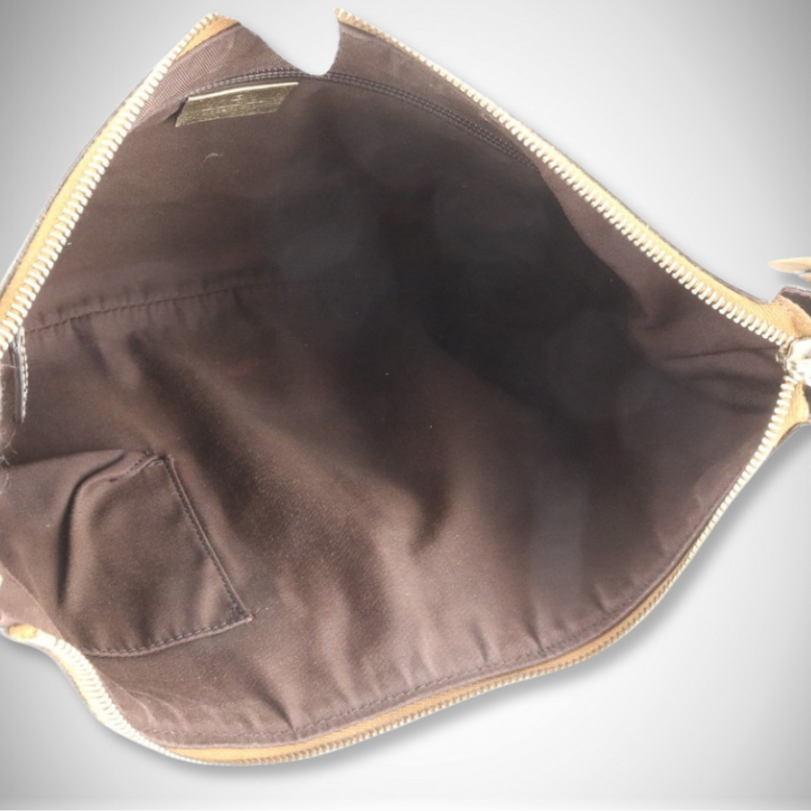 Gucci Vintage Archival GG Canvas Sherry Line Shoulder Bag Pink/Beige thumbnail