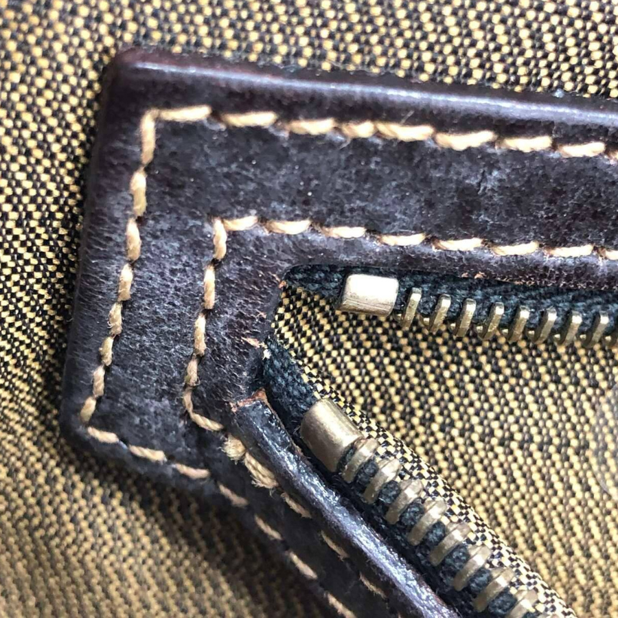 Fendi Vintage Zucca FF Monogram Canvas Baguette in Tobacco Brown thumbnail