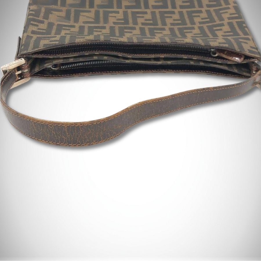 Fendi Vintage Zucca Canvas Baguette Shoulder Bag thumbnail
