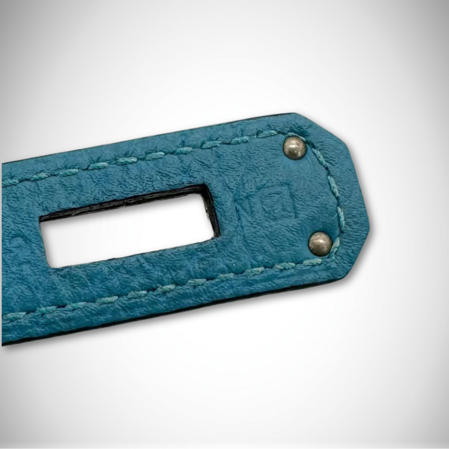 Hermès Kelly 35 Retourne in Turquoise Togo Leather Palladium Hardware Square R stamp (2014) thumbnail
