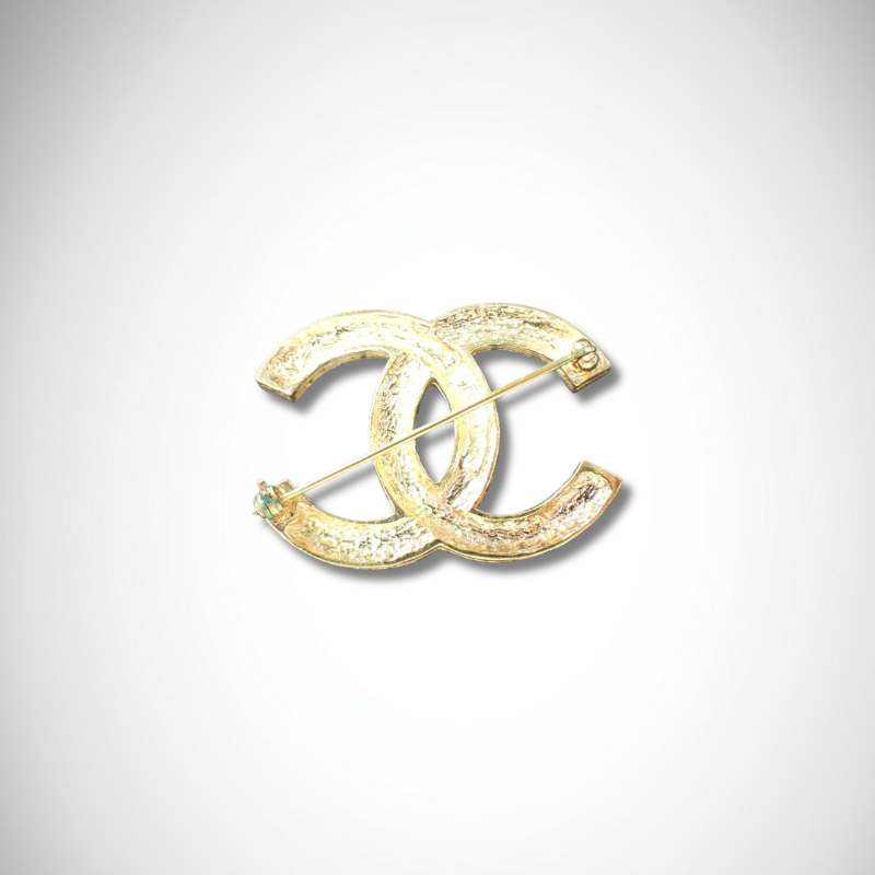 Chanel Rhinestone Coco Brooch Gold alternate view