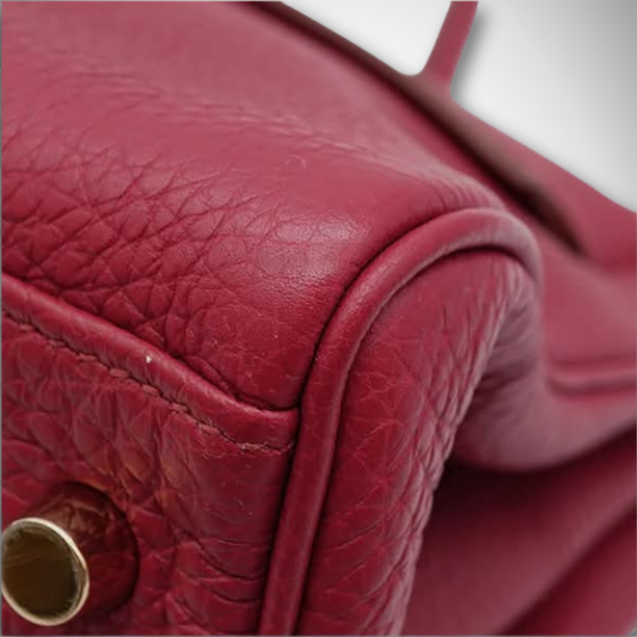 Hermès Shoulder Kelly 42 in Rubis Taurillon Clemence Leather Gold Hardware Square O stamp (2011) thumbnail