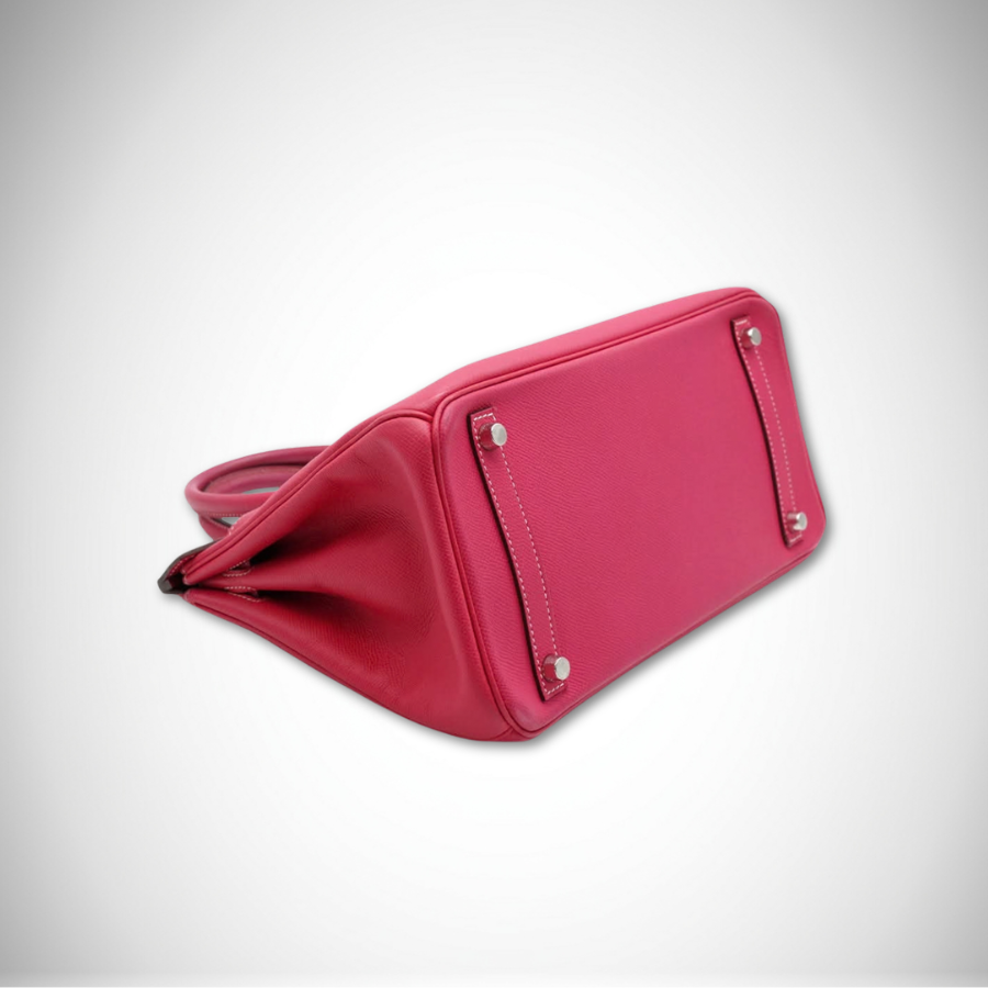 Hermès Candy Birkin 30 Rose Tyrien / Rubis Epsom Palladium Hardware Square O (2011) thumbnail