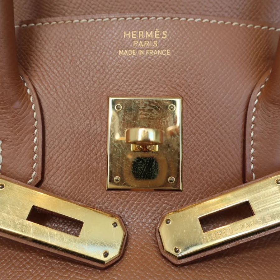 Hermès Birkin 35 Gold Graine Courchevel Leather Gold Hardware Square D stamp thumbnail