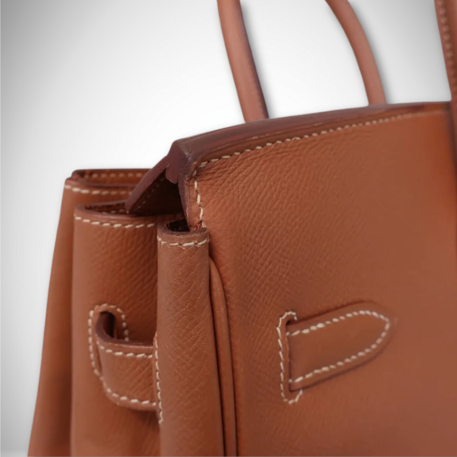 Hermès Birkin 35 Gold Graine Courchevel Leather Gold Hardware Square D stamp thumbnail