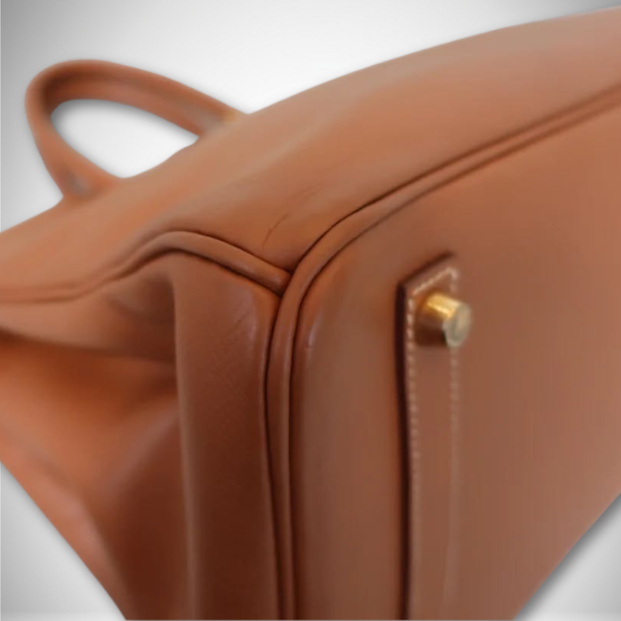 Hermès Birkin 35 Gold Graine Courchevel Leather Gold Hardware Square D stamp thumbnail