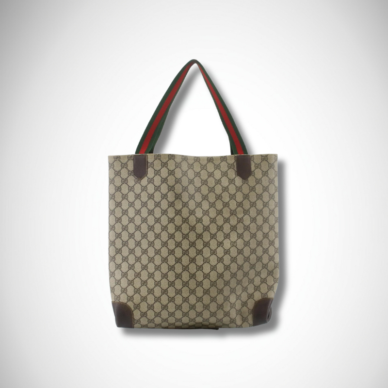 Gucci Vintage GG Supreme Web Sherry Line Tote Bag alternate view