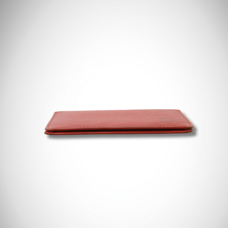 Louis Vuitton Porte 2 Cartes Vertical Pass Case in Red Epi Leather thumbnail