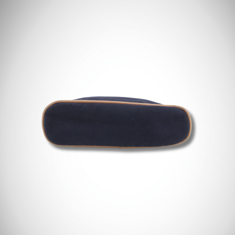 Hermès Bolide Pouch in Navy Blue and Brown thumbnail