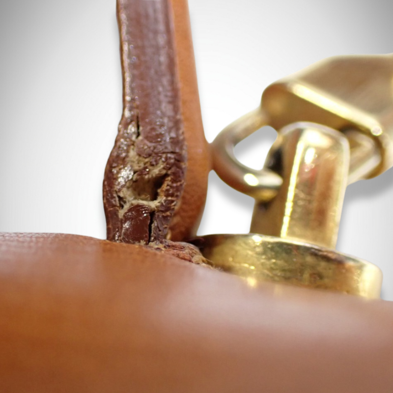 Celine Vintage Box Leather Ring Clasp Top Handle Bag thumbnail