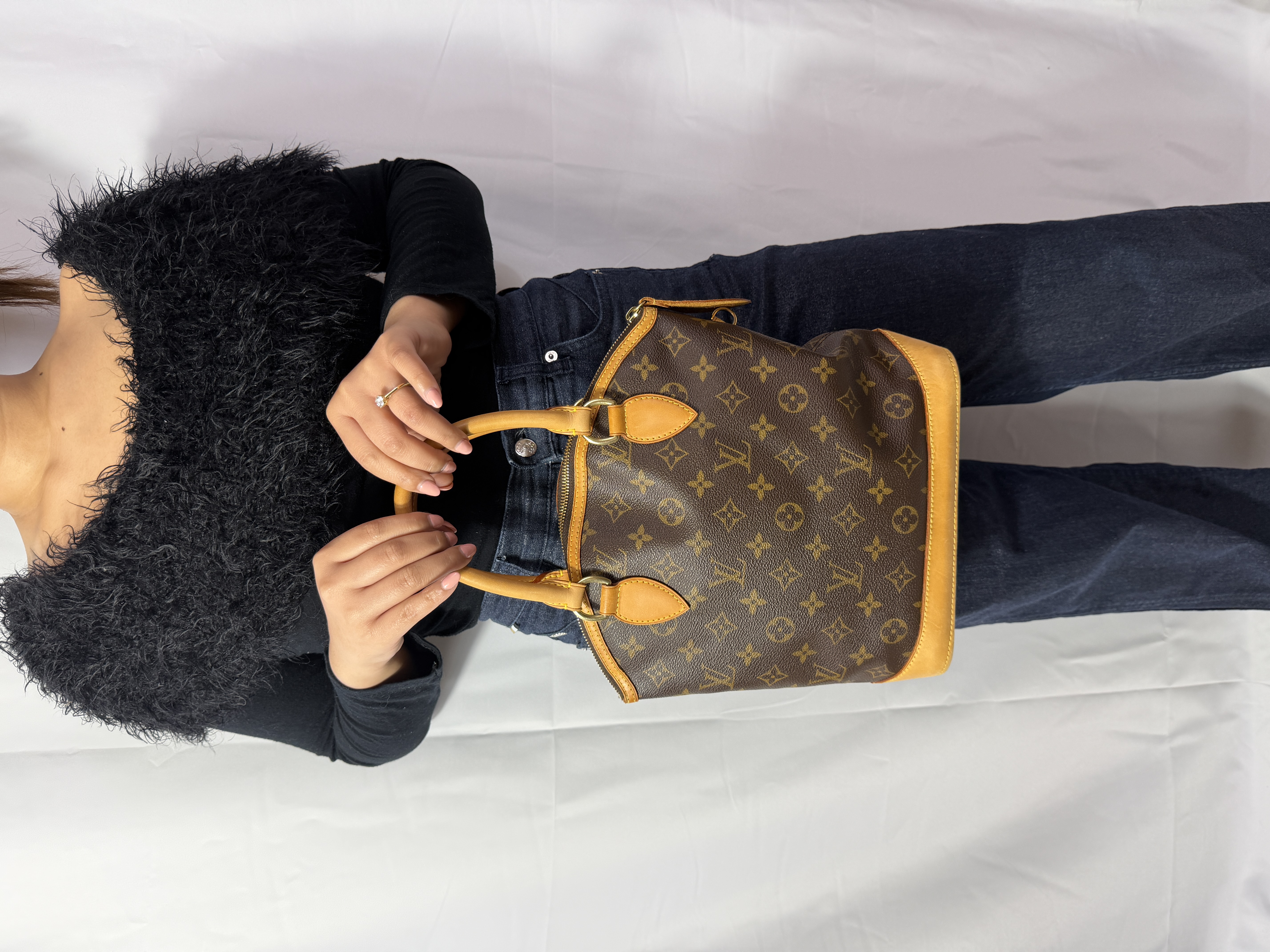 Louis Vuitton Monogram Lockit M40102 FL0046 Brown thumbnail