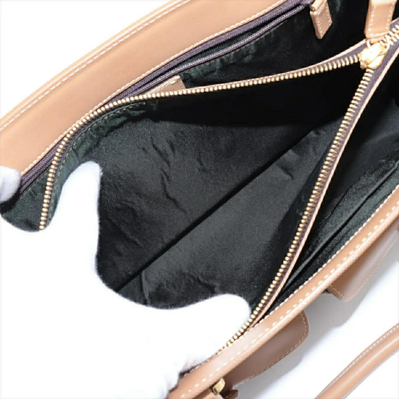 Christian Dior Diorissimo Trotter Canvas Double Pocket Tote Bag Brown thumbnail