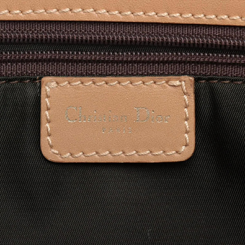 Christian Dior Diorissimo Trotter Canvas Double Pocket Tote Bag Brown thumbnail