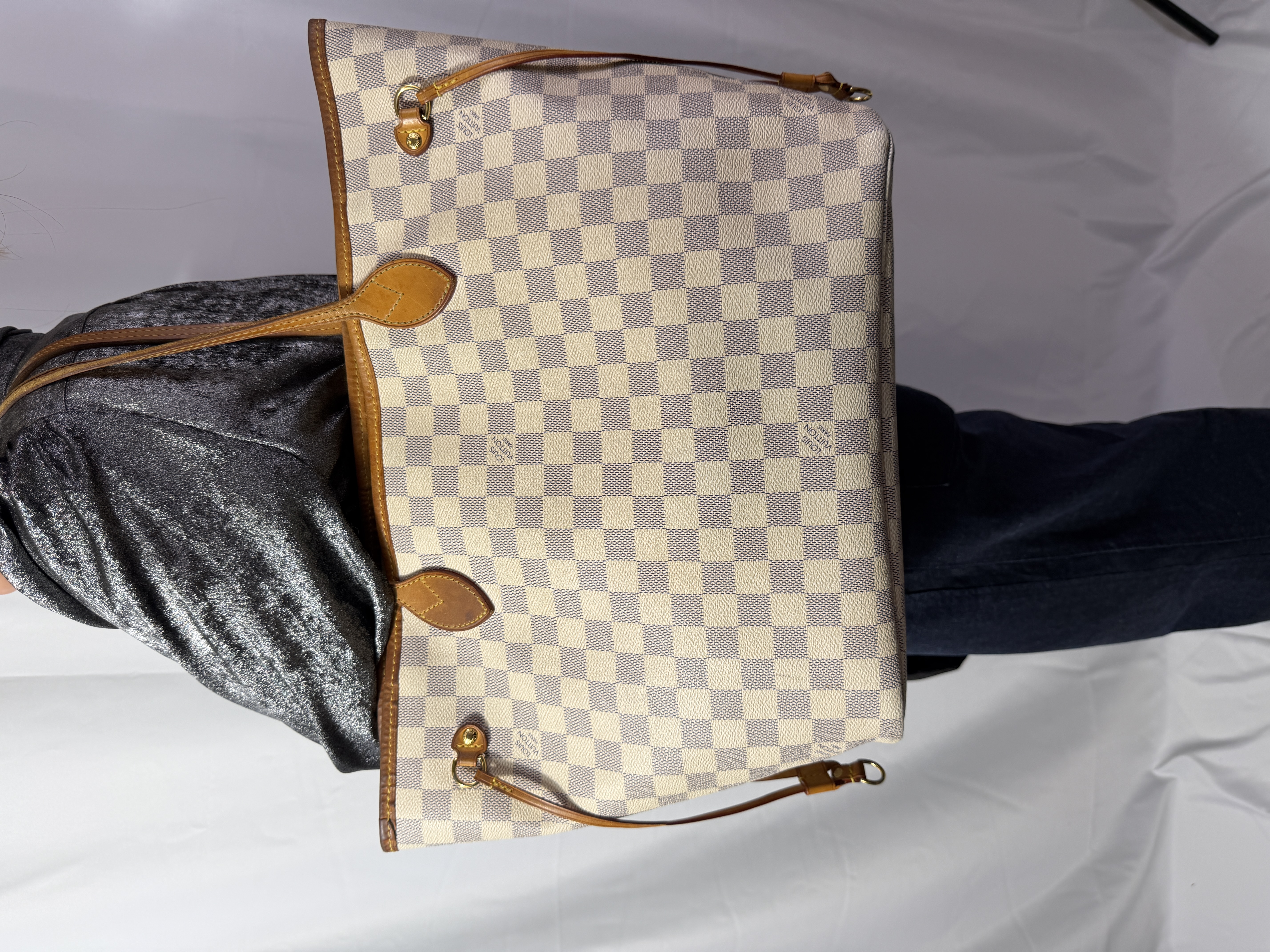 Louis Vuitton Damier Azur Neverfull MM thumbnail