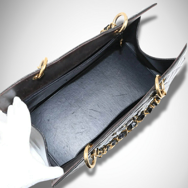 Chanel Patent Leather Grand Shopping Tote (GST) Matelassé thumbnail