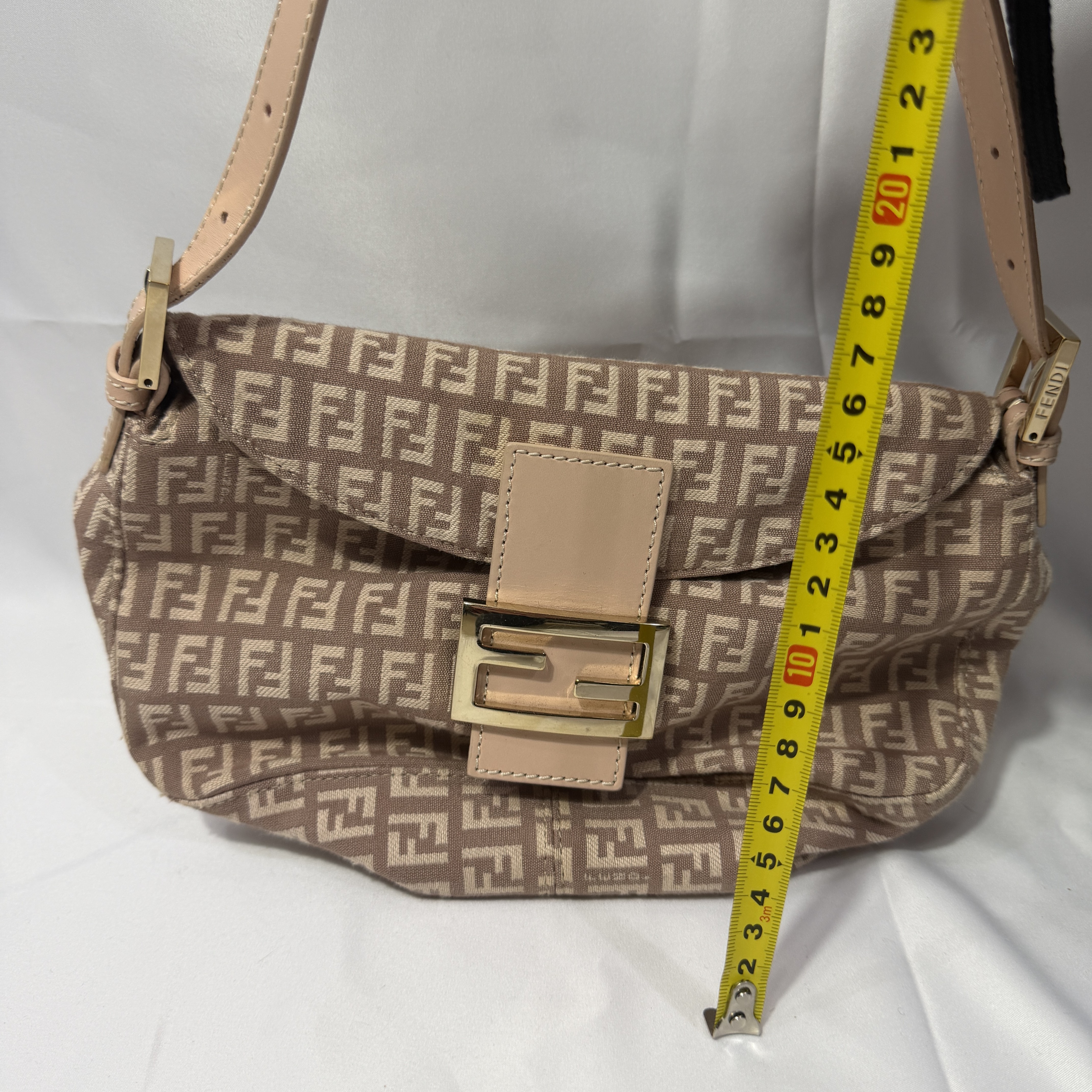 Fendi Zucchino Mamma Baguette Shoulder Bag thumbnail