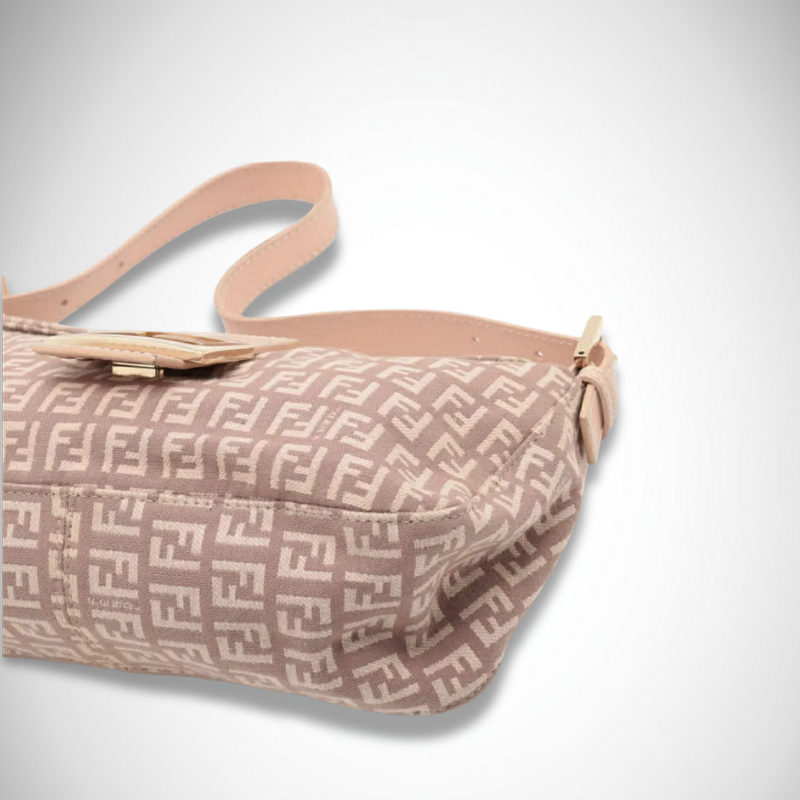 Fendi Zucchino Mamma Baguette Shoulder Bag thumbnail