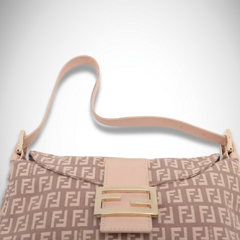 Fendi Zucchino Mamma Baguette Shoulder Bag thumbnail